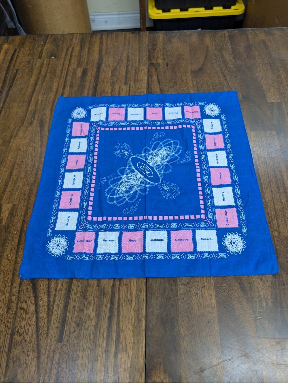 Ford Warriors in Pink Bandana Scarf Breast Cancer Support